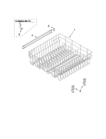 Upper Rack And Track Parts parts for Kenmore Dishwasher 665.16013402 (66516013402, 665 16013402) from AppliancePartsPros.com