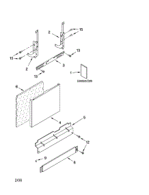 Door And Panel Parts parts for Kenmore Dishwasher 665.16013403 (66516013403, 665 16013403) from AppliancePartsPros.com