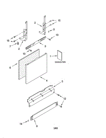 Door And Panel Parts parts for Kenmore Dishwasher 665.16022400 (66516022400, 665 16022400) from AppliancePartsPros.com