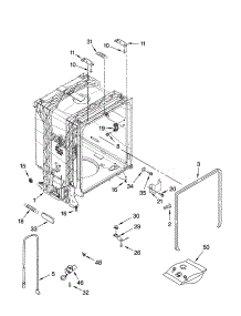 Tub And Frame Parts parts for Kenmore Dishwasher 665.16022402 (66516022402, 665 16022402) from AppliancePartsPros.com