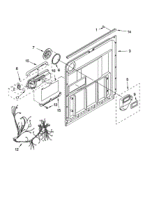 Door And Latch Parts parts for Kenmore Dishwasher 665.17022400 (66517022400, 665 17022400) from AppliancePartsPros.com