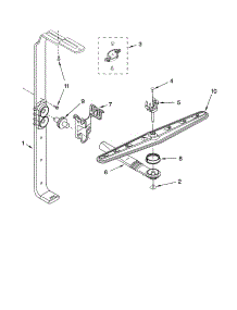 Upper Wash And Rinse Parts parts for Kenmore Dishwasher 665.17022400 (66517022400, 665 17022400) from AppliancePartsPros.com
