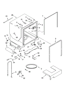 Tub And Frame Parts parts for Kenmore Dishwasher 665.16499300 (66516499300, 665 16499300) from AppliancePartsPros.com