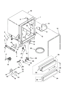 Tub Assembly Parts parts for Kenmore Dishwasher 665.16522000 (66516522000, 665 16522000) from AppliancePartsPros.com