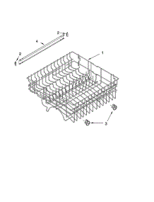 Upper Rack And Track Parts parts for Kenmore Dishwasher 665.16559202 (66516559202, 665 16559202) from AppliancePartsPros.com