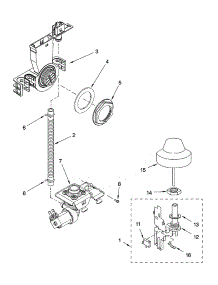 Fill And Overfill Parts parts for Kenmore Dishwasher 665.16559202 (66516559202, 665 16559202) from AppliancePartsPros.com