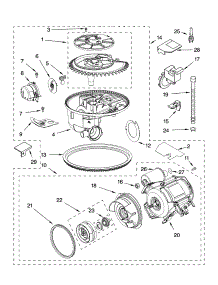 Pump And Motor Parts parts for Kenmore Dishwasher 665.16572201 (66516572201, 665 16572201) from AppliancePartsPros.com