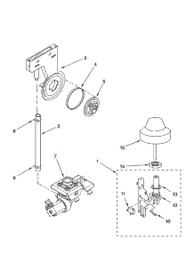 Fill And Overfill Parts parts for Kenmore Dishwasher 665.16583200 (66516583200, 665 16583200) from AppliancePartsPros.com