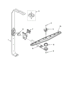 Upper Wash And Rinse Parts parts for Kenmore Dishwasher 665.16584200 (66516584200, 665 16584200) from AppliancePartsPros.com
