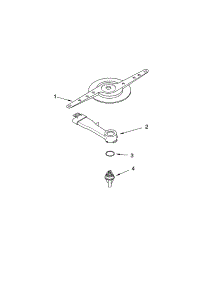 Lower Washarm Parts parts for Kenmore Dishwasher 665.16584200 (66516584200, 665 16584200) from AppliancePartsPros.com