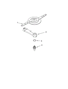 Lower Washarm Parts parts for Kenmore Dishwasher 665.16584202 (66516584202, 665 16584202) from AppliancePartsPros.com