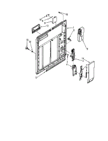 Inner Door parts for Kenmore Dishwasher 665.1711590 (6651711590, 665 1711590) from AppliancePartsPros.com