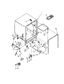 Tub Assembly parts for Kenmore Dishwasher 665.1711590 (6651711590, 665 1711590) from AppliancePartsPros.com