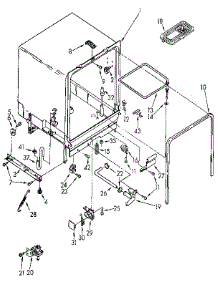 Tub Assembly parts for Kenmore Dishwasher 665.1711591 (6651711591, 665 1711591) from AppliancePartsPros.com