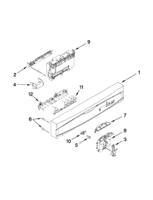Control Panel And Latch Parts parts for Kenmore Dishwasher 665.17152K210 (66517152K210, 665 17152K210) from AppliancePartsPros.com
