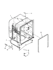 Tub And Frame Parts parts for Kenmore Dishwasher 665.17152K210 (66517152K210, 665 17152K210) from AppliancePartsPros.com