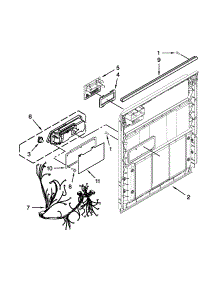 Inner Door Parts parts for Kenmore Dishwasher 665.17159K212 (66517159K212, 665 17159K212) from AppliancePartsPros.com