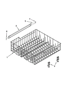 Upper Rack And Track Parts parts for Kenmore Dishwasher 665.17159K213 (66517159K213, 665 17159K213) from AppliancePartsPros.com