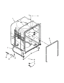 Tub And Frame Parts parts for Kenmore Dishwasher 665.17159K213 (66517159K213, 665 17159K213) from AppliancePartsPros.com
