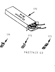 Wire Harness And Components parts for Kenmore Range 911.6277445 (9116277445, 911 6277445) from AppliancePartsPros.com