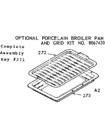 Optional Broiler Pan parts for Kenmore Range 911.6287416 (9116287416, 911 6287416) from AppliancePartsPros.com