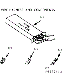 Wire Harness And Components parts for Kenmore Range 911.6287463 (9116287463, 911 6287463) from AppliancePartsPros.com