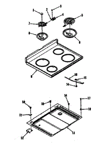 Main Section parts for Kenmore Range 911.6288810 (9116288810, 911 6288810) from AppliancePartsPros.com
