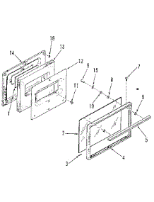 Oven Door Section For Model Number 911.6289180 parts for Kenmore Range 911.6289180 (9116289180, 911 6289180) from AppliancePartsPros.com