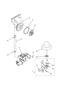 Fill And Overfill parts for Kenmore Dishwasher 665.17579200 (66517579200, 665 17579200) from AppliancePartsPros.com