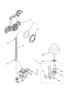 Fill And Overfill Parts parts for Kenmore Dishwasher 665.17579202 (66517579202, 665 17579202) from AppliancePartsPros.com