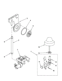 Fill And Overfill Parts parts for Kenmore Dishwasher 665.17584201 (66517584201, 665 17584201) from AppliancePartsPros.com