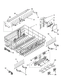 Upper Rack And Track Parts parts for Kenmore Dishwasher 665.17594202 (66517594202, 665 17594202) from AppliancePartsPros.com