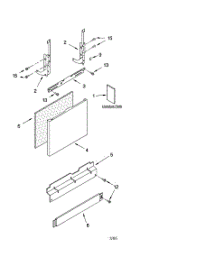 Door And Panel Parts parts for Kenmore Dishwasher 665.17604300 (66517604300, 665 17604300) from AppliancePartsPros.com