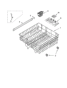 Upper Rack And Track Parts parts for Kenmore Dishwasher 665.17604301 (66517604301, 665 17604301) from AppliancePartsPros.com