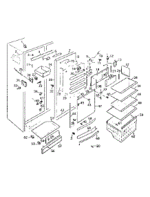 Freezer Parts parts for Kenmore Refrigerator 757.6680900 (7576680900, 757 6680900) from AppliancePartsPros.com