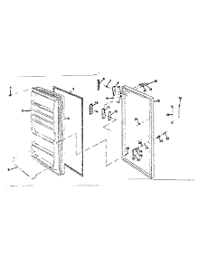 Freezer Door Parts parts for Kenmore Freestanding Freezer 757.722920 (757722920, 757 722920) from AppliancePartsPros.com