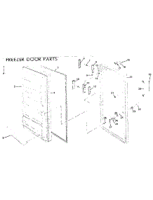 Freezer Door parts for Kenmore Freestanding Freezer 757.723920 (757723920, 757 723920) from AppliancePartsPros.com