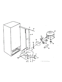 Freezer Unit Parts parts for Kenmore Freestanding Freezer 757.725921 (757725921, 757 725921) from AppliancePartsPros.com