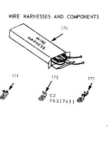 Wire Harnesses And Components parts for Kenmore Range 911.6317441 (9116317441, 911 6317441) from AppliancePartsPros.com