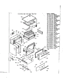 Body Section parts for Kenmore Range 911.6317467 (9116317467, 911 6317467) from AppliancePartsPros.com