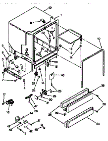 Tub Assembly parts for Kenmore Dishwasher 665.16755790 (66516755790, 665 16755790) from AppliancePartsPros.com
