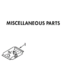 Miscellaneous Parts parts for Kenmore Dishwasher 665.1675590 (6651675590, 665 1675590) from AppliancePartsPros.com