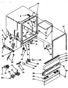 Tub Assembly Parts parts for Kenmore Dishwasher 665.1675592 (6651675592, 665 1675592) from AppliancePartsPros.com
