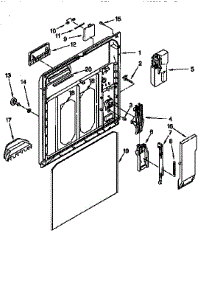 Inner Door parts for Kenmore Dishwasher 665.16759791 (66516759791, 665 16759791) from AppliancePartsPros.com