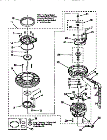 Pump And Motor parts for Kenmore Dishwasher 665.16761690 (66516761690, 665 16761690) from AppliancePartsPros.com