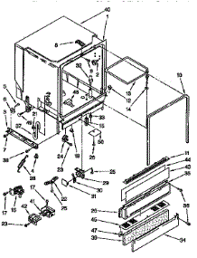 Tub Assembly parts for Kenmore Dishwasher 665.16761690 (66516761690, 665 16761690) from AppliancePartsPros.com