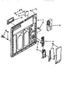 Inner Door parts for Kenmore Dishwasher 665.16761690 (66516761690, 665 16761690) from AppliancePartsPros.com