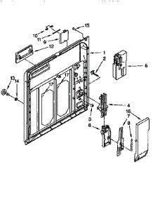 Inner Door parts for Kenmore Dishwasher 665.16761691 (66516761691, 665 16761691) from AppliancePartsPros.com