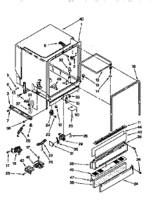 Tub Assembly parts for Kenmore Dishwasher 665.16761691 (66516761691, 665 16761691) from AppliancePartsPros.com