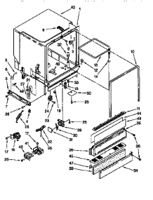 Tub Assembly parts for Kenmore Dishwasher 665.16761692 (66516761692, 665 16761692) from AppliancePartsPros.com
